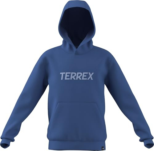 adidas Unisex Kids Terrex Kids Multi Logo Hoodie, ray Blue, 13-14 Years