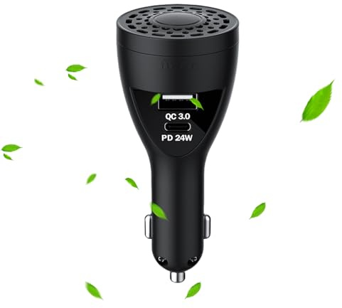 Auto-Duftspender Autoduft USB-C Ladegerät | Adapter Mit Schnellladefunktion Und Geruchsentferner Fahrzeugzubehör Für Auto Reise