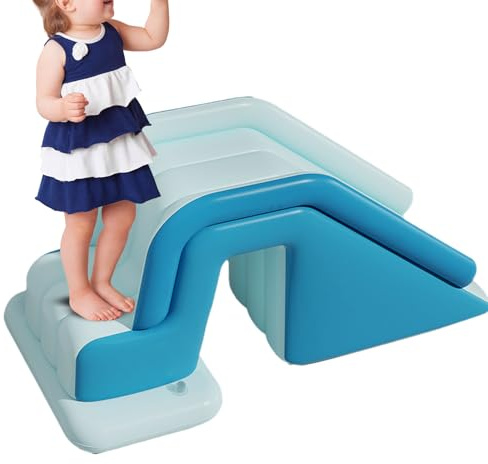 Swimming Pool Water Slide Inflatable Swimming Pool Slide | Inflatable Slide For Kids | Bouncy Castle With Fan | Inflatable Bounce Kiss Castle For Children | Water Park Children Private Garden For