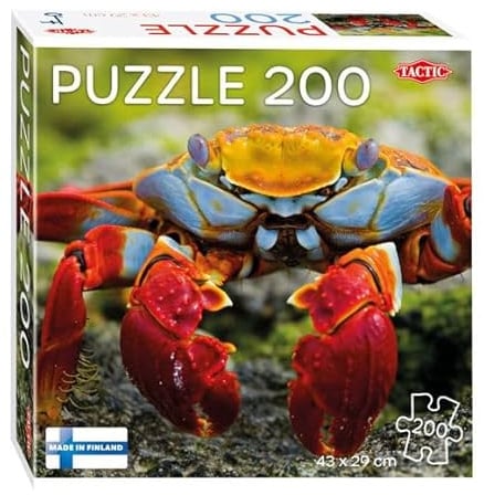 Tactic Puzzle Tiere Colourful Crab 200 Teile Kartonpuzzle