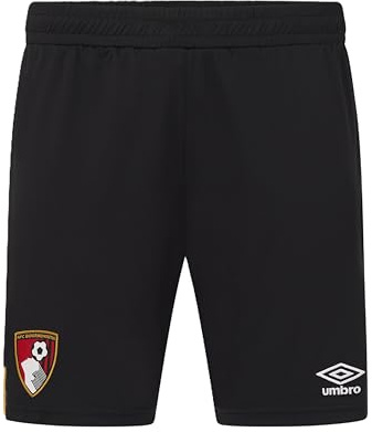 Castore AFC Bournemouth Men's Home Shorts, Caviar, M