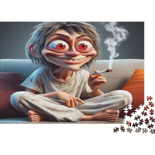 Cartoon Charakter Wohnzimmer 1000 Teile Puzzle Papier für Erwachsene Familienspiel Deko Konzentration 52x38cm/1000pcs