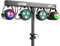 Max PartyBar1 - Kit de luces para discoteca con trípode, 2 focos PAR LED RGB y 2 efectos Jellymoon, control DMX, automático o rítmico, mando a distancia, ideal para DJs, fiestas y eventos
