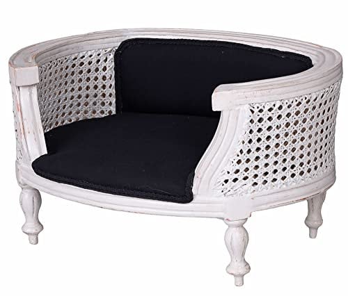Hundebett Katzenbett Barockbett Holzbett Hundesofa Barock Holz 40x70x47 cm cat700k49 Palazzo Exklusiv