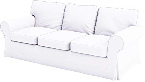 Good Life Die Ektorp 3 Sitz Sofa-Abdeckung Ersatz ist nach Maß für Ektorp-Sofa-Abdeckung, A Ektorp Sofa Slipcover Ersatz Dichtes Cotton White