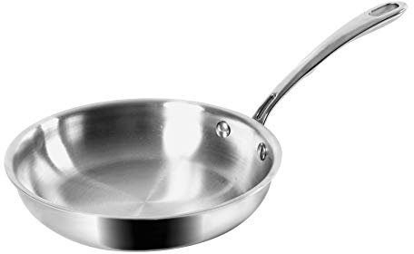 Sitram 710732, Poêle Rapsody en acier inoxydable qualité professionnelle diam. 24 cm - tous feux dont induction