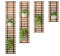 Flottant Plante Étagères Balcon Mural en Bois Pot de Fleur Charnu Supporter Radis Vert Mur d'escalade Jardin Plante Cintre Intérieur Décoration,29 x 90cm