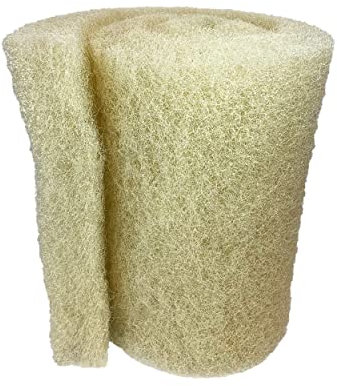Aquatic Experts Cremefarbene, grobe Teich-Filter-Pad, 5,1 cm dick, große Rolle, Wasserfilter, Garten-Filter, Teich, Medien, hergestellt in den USA (30,5 x 91,4 cm)