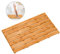 Bamfan Bambus-Holz-Badematte für luxuriösen Duschbereich – rutschfester Badezimmer-Teppich für den Innen- und Außenbereich (80 x 47 x 3,8 cm)