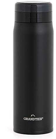 Grandties 600 ml Leichte Isolierte Trinkflasche mit Sieb für Sie & Ihn Hochwertige Trinkflasche Edelstahl Doppelwandige Thermoskanne Hält Ihre Lieblingsgetränke Heiß oder Kalt, Überall und Jederzeit