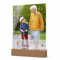 Acryl Glasbild mit LED-Beleuchtung - personalisierte Geschenkidee für Oma Opa Mama Papa oder Partner - versch. Designs - Fotolampe mit Holzsockel