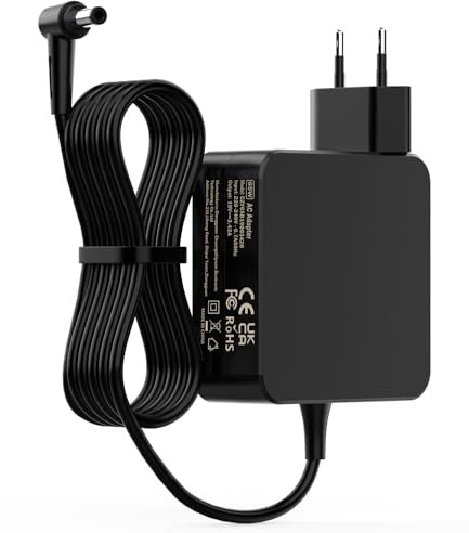 65W Caricatore ASUS PC Portatile 19V 3.42A Alimentatore per Asus F550C F555L F554L F552C F550L F751L X550C X551C X552C X554L K550C AD887020 ADP-65DW C PA-1650-78 EXA1208EH Caricabatterie Adattatore