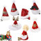 Mini Weihnachtsmütze Haarspange Nikolausmütze Haarklammern Glitter Haarspangen für Mädchen Weihnachten Hut Haar-Accessoires Haarspange für Weihnachten für Kinder Mädchen Frauen, 7 Stück