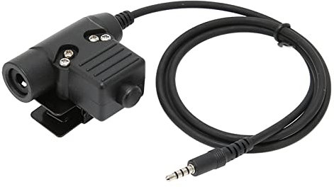 Topiky U94 PTT Adapter, 3.5mm Mobile Phone Headset Converter, Two-Way Radio Adaptor