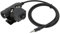 Topiky U94 PTT Adapter, 3.5mm Mobile Phone Headset Converter, Two-Way Radio Adaptor
