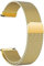 18mm Uhrenarmband, Ersatzband Smart Watch Armband mit Edelstahl Mesh Uhrenarmband Metall Ersatz Armband Magnetverschluss Smartwatch Schnellverschluss Watch Uhren Ersatzband Für Damen Herren (Gold)