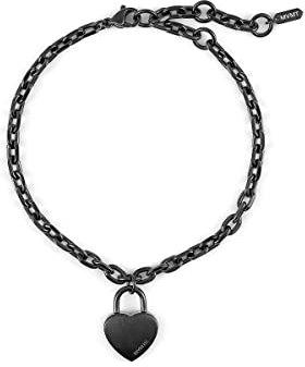 MVMT armband für Damen Kollektion HEARTLOCK BRACELET Schwarz - 28200192