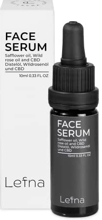 Lefna CB Face Serum - Gesichtsöl mit Hanföl, ideal für trockene und sehr sensible Haut, beruhigt und regeneriert