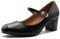 Womens Wide E Fit Extra Wide EE Fit Mary Jane Mid Block Heel Court Shoes Orthopaedic Swollen Feet Comfort Support Hammer Toes Ingrown Toenails Bunions and Blisters Prevention Metatarsalgia Lightweight