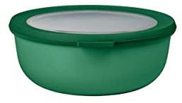 Mepal - Multi Bowl Cirqula Redondo - Recipientes para Alimentos con Tapa - Adecuado como Fiambrera Hermética para Frigorífico, Microondas y Congelador - Tapers para Comida - 1250 ml - Vivid green