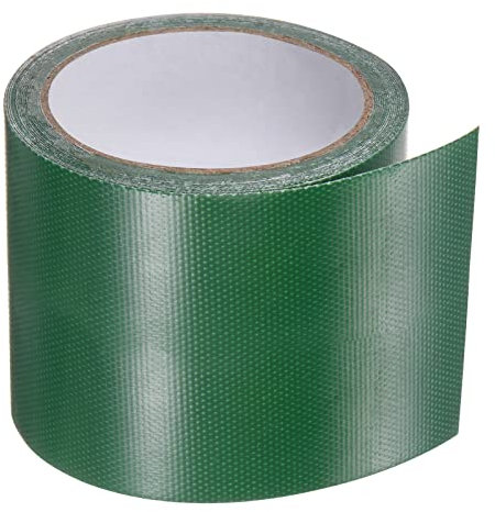 sourcing map Tarpaulin Repair Tape, 3.15 x14.6ft Universal Waterproof Awning Cloth Repair Tape for Crafts Home Improvement Outdoor Tent, Dark Green