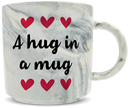 Hippowarehouse a Hug in a Mug Printed Mug Various Colour Options Ceramic Cup Kitchenware 11oz