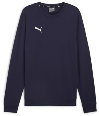 PUMA Maglione Lavorato a Maglia Uomo, Puma Navy-Puma White, Scollo a Girocollo, Unica Misura, Manica Lunga, Pullover, Uomo, Maglione, Navy, Bianco