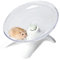 Roue de soucoupe volante super silencieuse en plastique pour animaux de compagnie, roue d'exercice antidérapante pour petits animaux de compagnie (blanc)