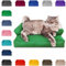 PatchHome Katzenbett – Oeko-TEX Zertifiziert – Katzenmöbel – mit recyceltem Styropor gefüllt – Katzensofa – Made in Germany – 50x40x15 cm – Grün
