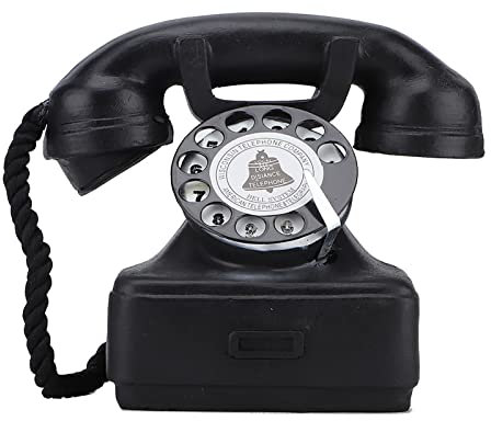 Telefono Fisso Vintage, Akozon Ornamento per Telefono Antico Decorazioni per la Scrivania di Casa, Oggetti di Scena per Fotografie, per Casa, Ufficio, Bar, Ristoranti