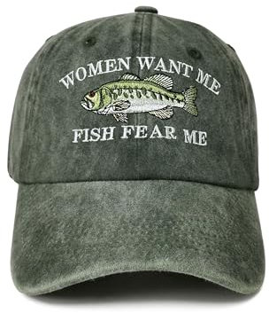 Enodtter „Fish Fear Me Women Want Me“-Hüte, Einheitsgröße
