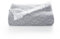 Jeté de lit et canapé multifonction en coton doux géométrique - 180 x 140 cm, gris