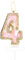 Butterfly Number 4 Candles, Pink Gold Happy 4th Birthday Candles for Cake, Girls 4th Birthday Cake Decorations, Gold Butterfly 4 Cake Topper, Pink Cake Candles Cake Topper for Women Birthday Party