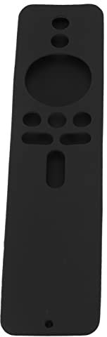 Silikon-Schutzhülle Xiaomi TV Stick 4K, rutschfeste Fernbedienungshülle mit Trageband (Schwarzes Set)