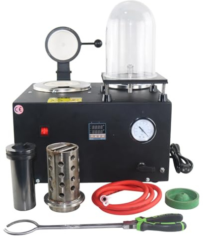 2-kg-Gießmaschine für Schmuck, Hochtemperatur-Raffinierung, Vakuumguss-Schmelzmaschine, multifunktionale Schmuck-Gips-Gießform-Gießausrüstung