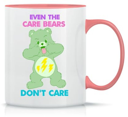 Moonai Event The Care Bears Dont Care Classic Ceramic Coffee Mug White Black Pink Magic 330ml