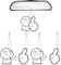 Auto Lufterfrischer 4 Stück Duftbaum Auto Rückspiegel Auto Lufterfrischer Car Air Freshener Duftbaum Set Auto Hanging Anhänger Räucherstäbchen für Männer Frauen Geschenk