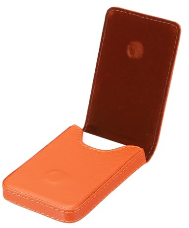 PATIKIL Porte-Cartes de Visite, Portefeuille Fin en Cuir PU pour Cartes de Visite avec Fermeture Magnétique pour l'Organisation des Cartes de Crédit et Cartes d'Identité Orange