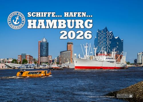 Schiffe... Hafen... Hamburg 2026 (A3 Wandkalender) Hafenkalender, Kreuzfahrt, Containerriesen, Segelschiff