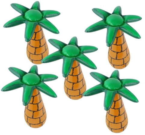 ifundom 5stücke Aufblasbare Kokosnussbaum Spielzeug Lustige Deko Für Partys Pool Und Fotoshootings Lebensnahes Design Für Tropische Themenfeiern