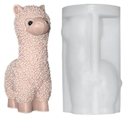 Llama Silikonformen – Alpacas Soap Mold, Silikon Baking Mould | Non-Stick Cake Decorating Fondant Mold, Llama Shaped Epoxidharz Silikonform für Tierkuchen, Dekoration, Kerze, Herstellung