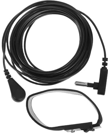 SOLUSTRE Static Wrist Strap Mit Erdungskabel Verstellbarem Gurt Für Elektronik-reparatur Und Pc-bau Schwarz Statisches Armband Für Schutz Vor Entladung
