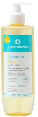 Dermovitamina Sensioil 400ml - Olio Doccia Delicato - Olio Lavante Pelli Sensibili - Alta Tollerabilità - Azione Struccante e Lenitiva - Morbidezza della Pelle - Per Tutta la Famiglia