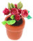 BESPORTBLE Miniature Maison De Décor De Jardin Rose pour Maison De Plante Réaliste pour Décoration De Dollhouse