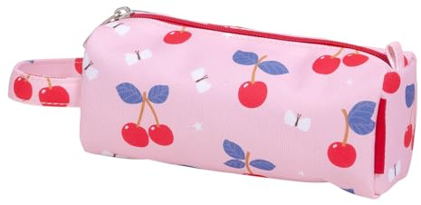A Little Lovely Company Kinder Federmäppchen | Polyester, 20 x 8 x 7 cm, Kirschen, Schule
