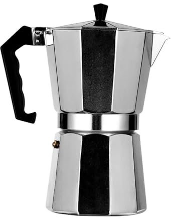 MPYJDTOI Caffettiera moka, caffettiera ottagonale in alluminio, caffettiera, caffettiera for tè, macchina for caffè portatile(50ml)