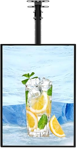 Caja de luz LED para menú, caja de luz LED ultrafina con marco a presión, pantalla publicitaria LED para exhibición comercial, para restaurantes, cafeterías y tiendas de café. Vertical-50×60cm