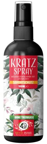 Nature Animal® Anti-Kratz Spray – Katzenabwehrspray - Fernhaltemittel und Katzenschreck für Katzenabwehr im Garten, Innen & Aussen – Kratzschutz Sofa Katze - Ideal zum Katzen vertreiben, 100ml