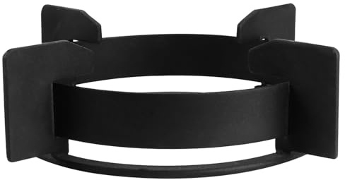 SHINEOFI Soporte para Estufa de Gas de Hierro Fundido con Base Antideslizante Soporte de Wok y Sartenes para Cocina Accesorio para Quemadores Pequeños y Medianos