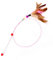 SLSON Feather Teaser Cat Toy, Interactive Cat Catcher and Exerciser Wand for Cats and Kitten Playing, with Feather, Bell and Flexible Wire